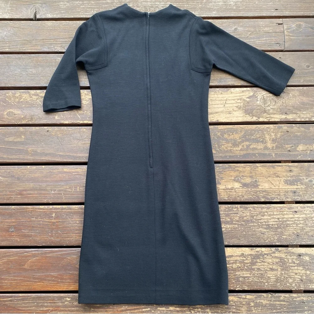 Vintage Renoir originals black 3/4 long sleeve dress